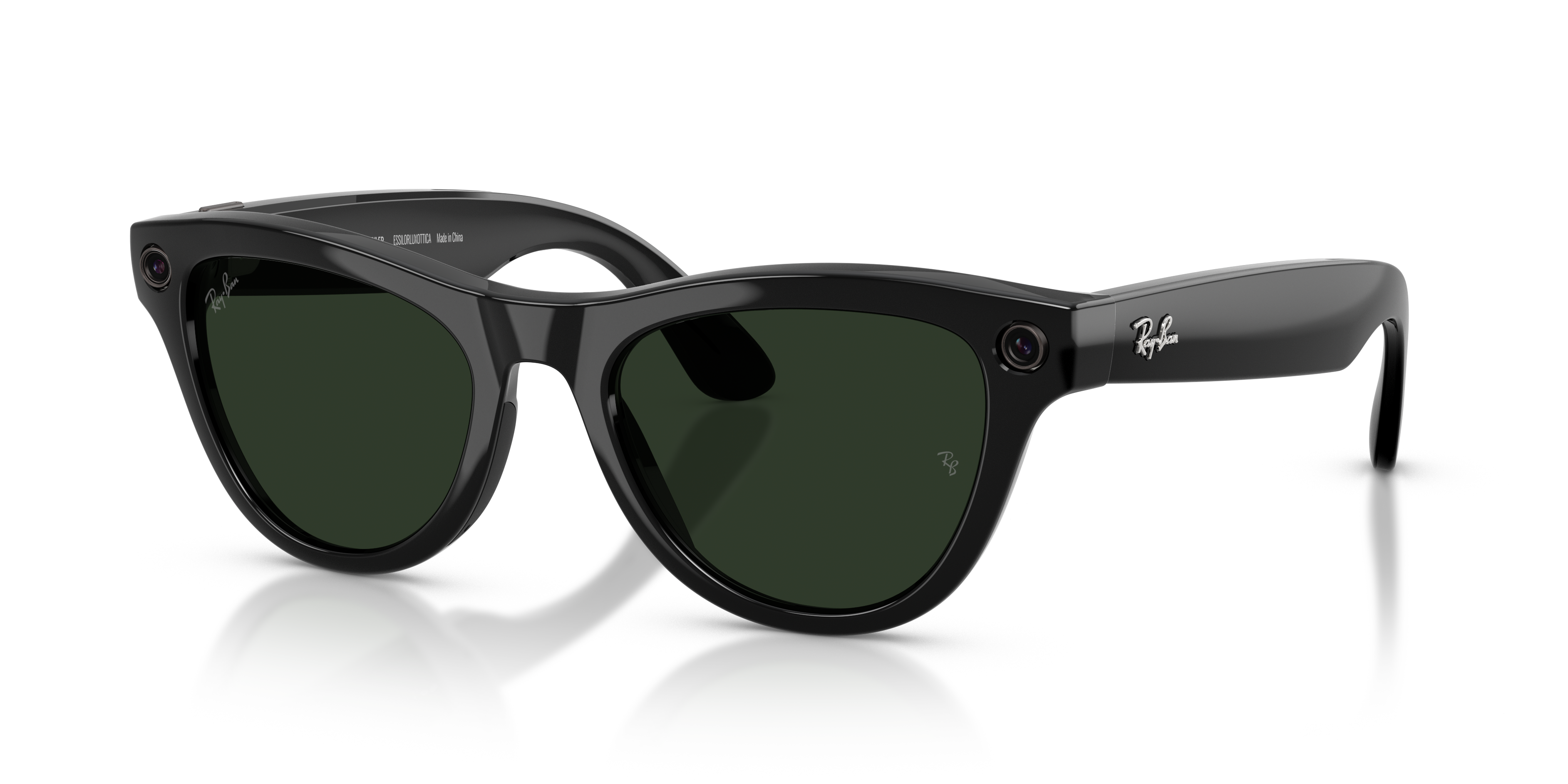 RAY-BAN, 0RW4014 Meta Skyler (Gen 2) 601/1M, TRANSITIONS® GRAPHITE GREEN SHINY BLACK, 52
